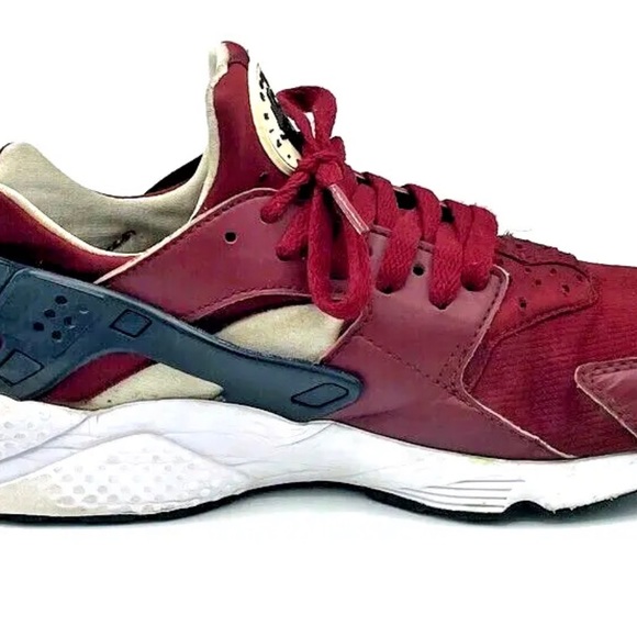 NIKE Air Huarache Men's Dark Red Low Trainer Athletic Sneaker Shoes USA Size 9 - Picture 8 of 16